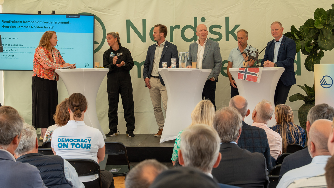 Nordic space session with astronaut Jannicke Mikkelsen at Arendalsuka.